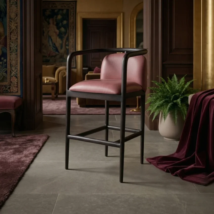 Metal bar stool