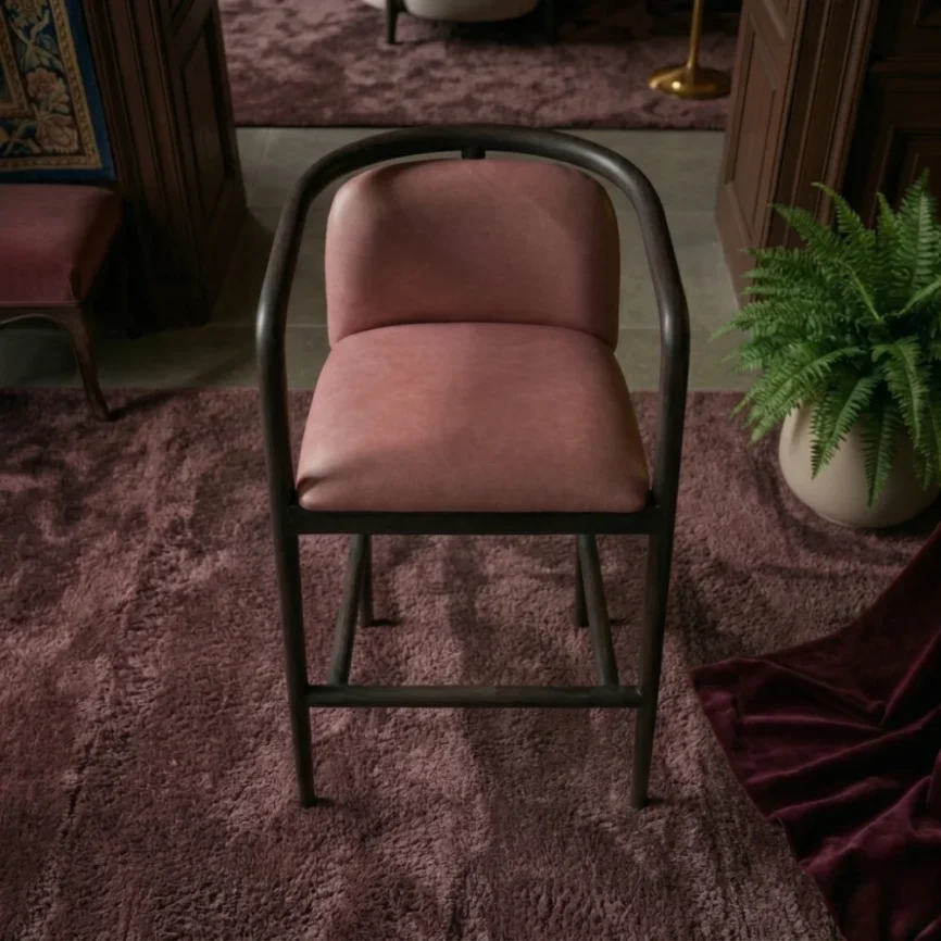 Metal bar stool