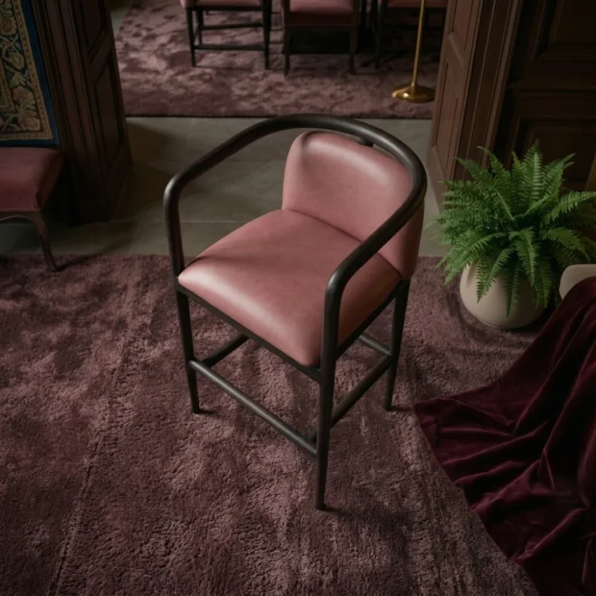 Metal bar stool