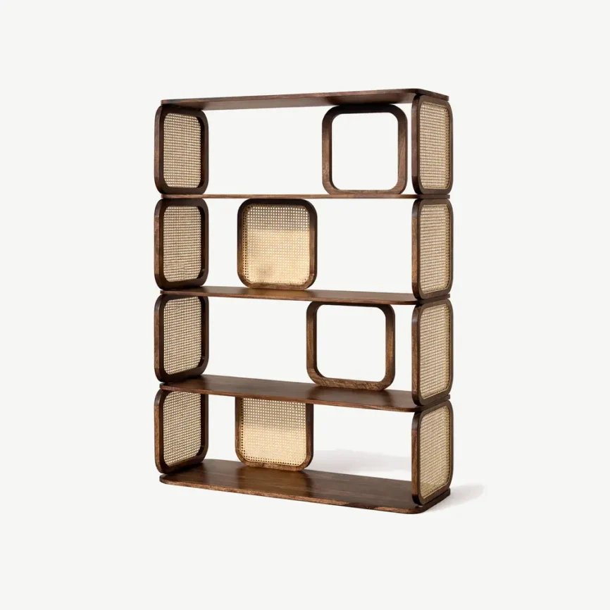 Cane bookcase