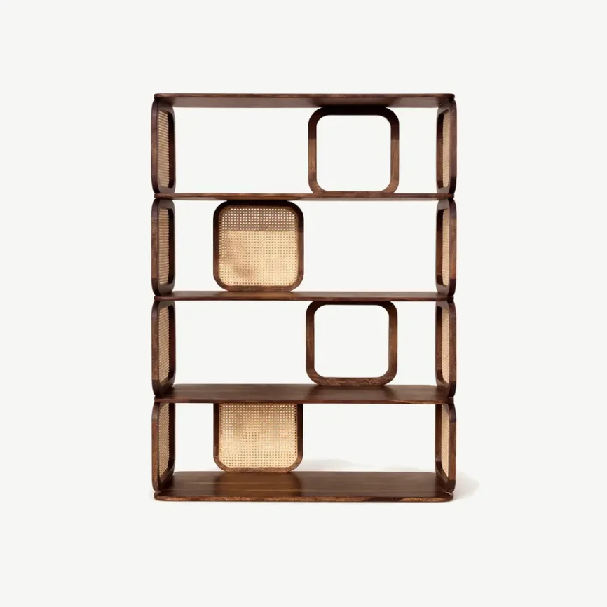Cane bookcase