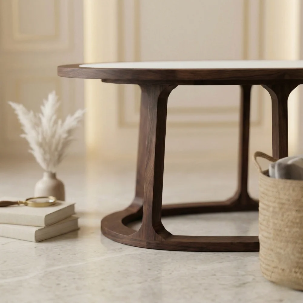 Oval coffee table