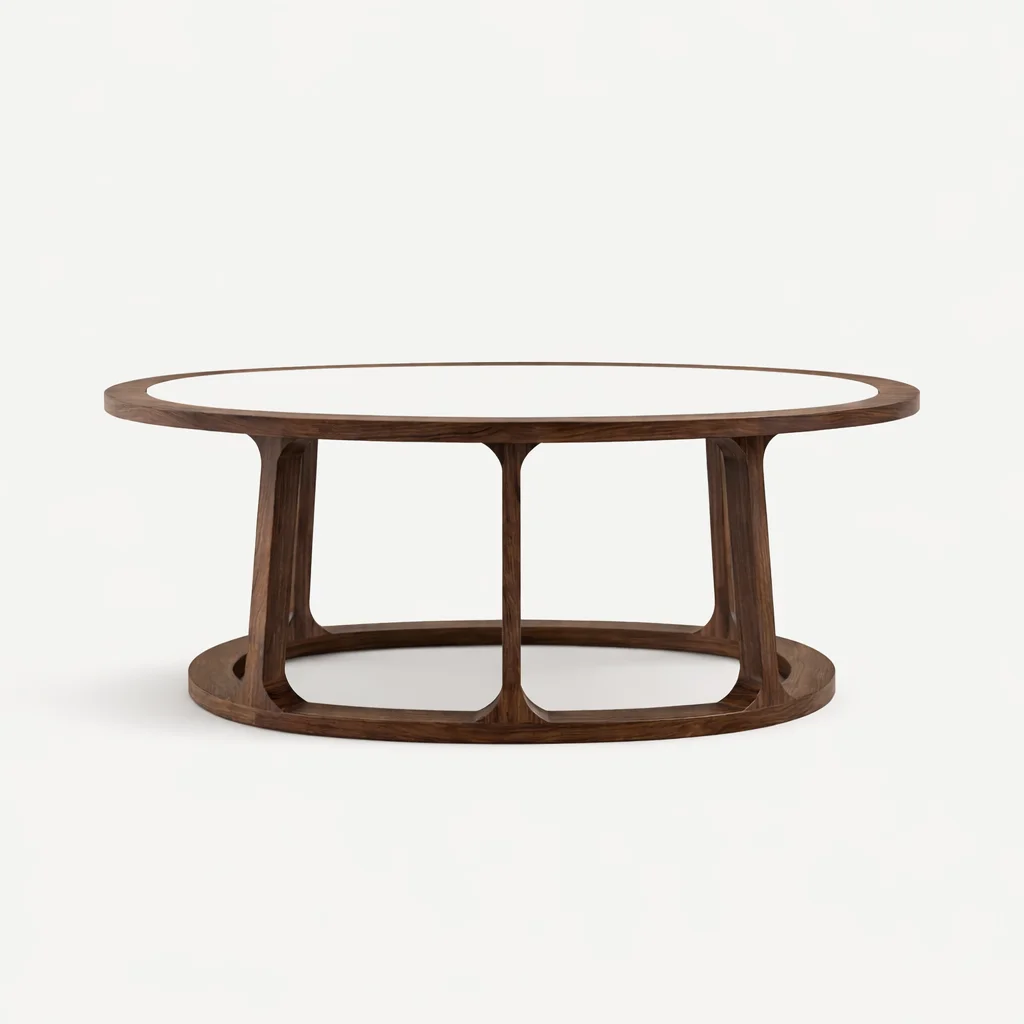 Oval coffee table