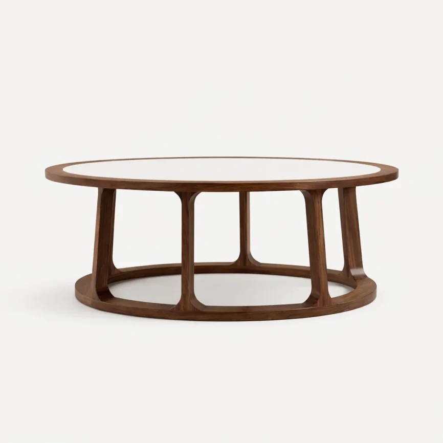 Oval coffee table