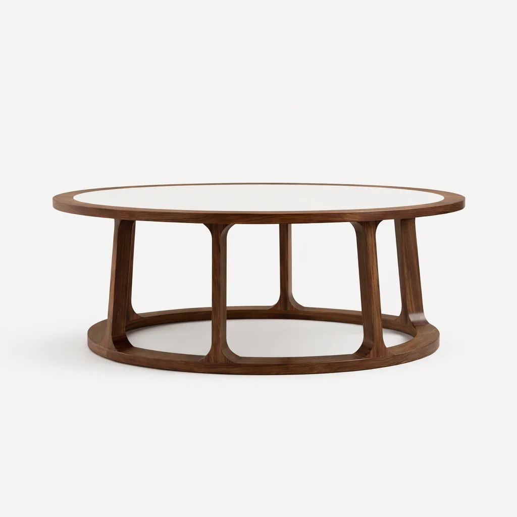 Oval coffee table