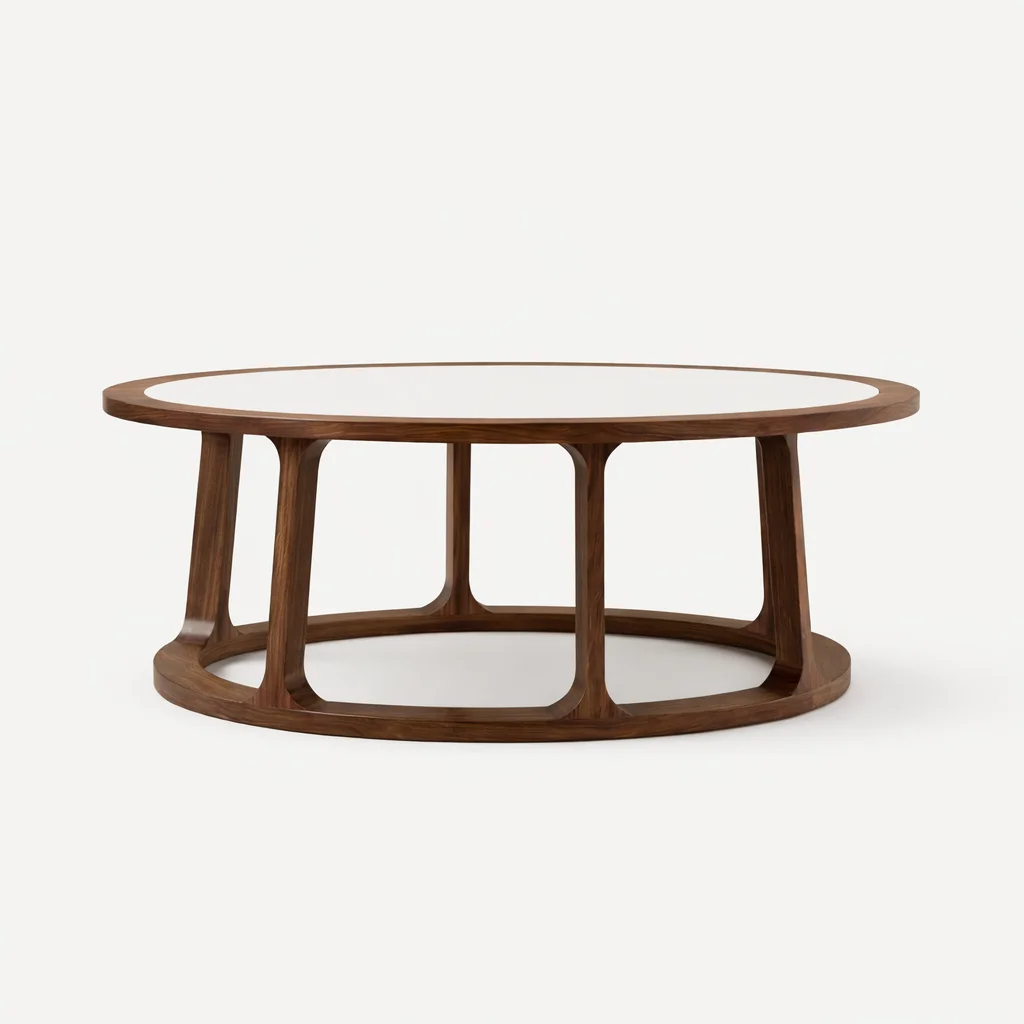 Oval coffee table