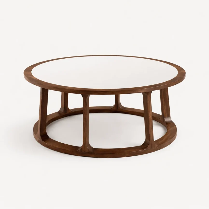 Oval coffee table