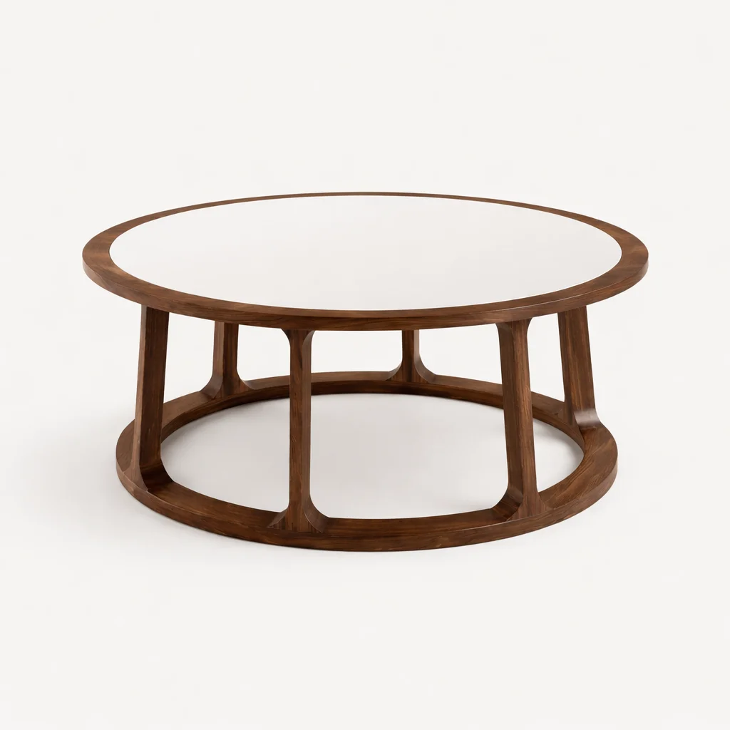 Oval coffee table