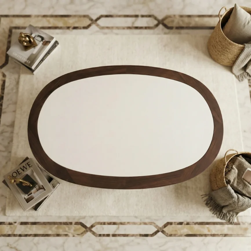 Oval coffee table