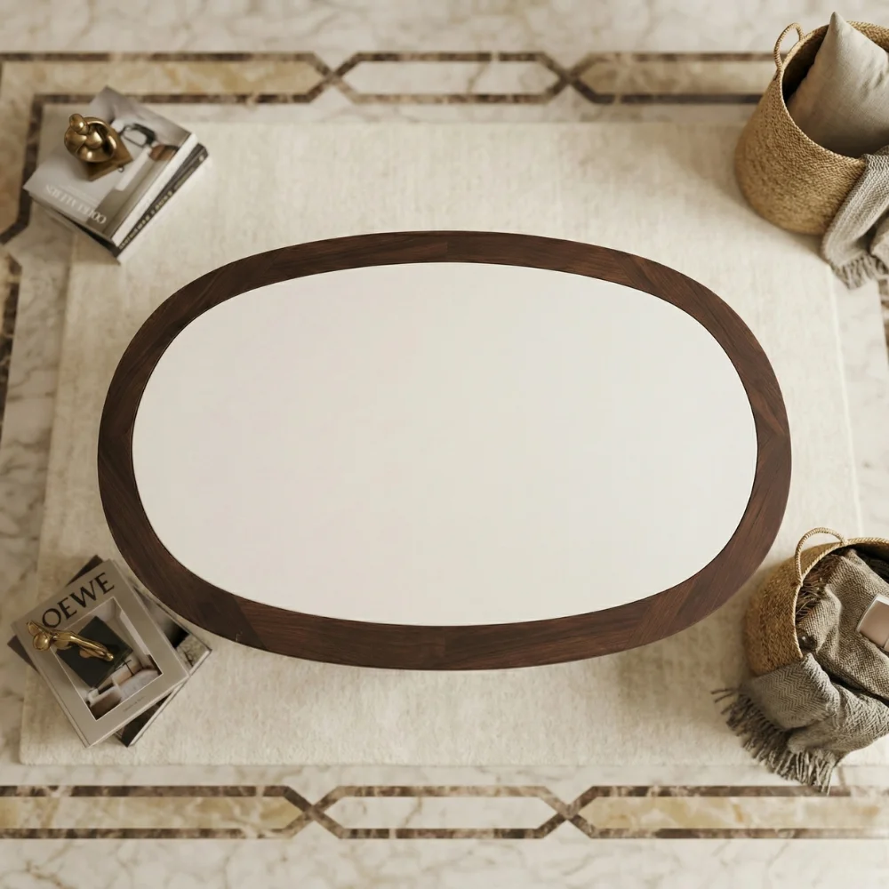 Oval coffee table
