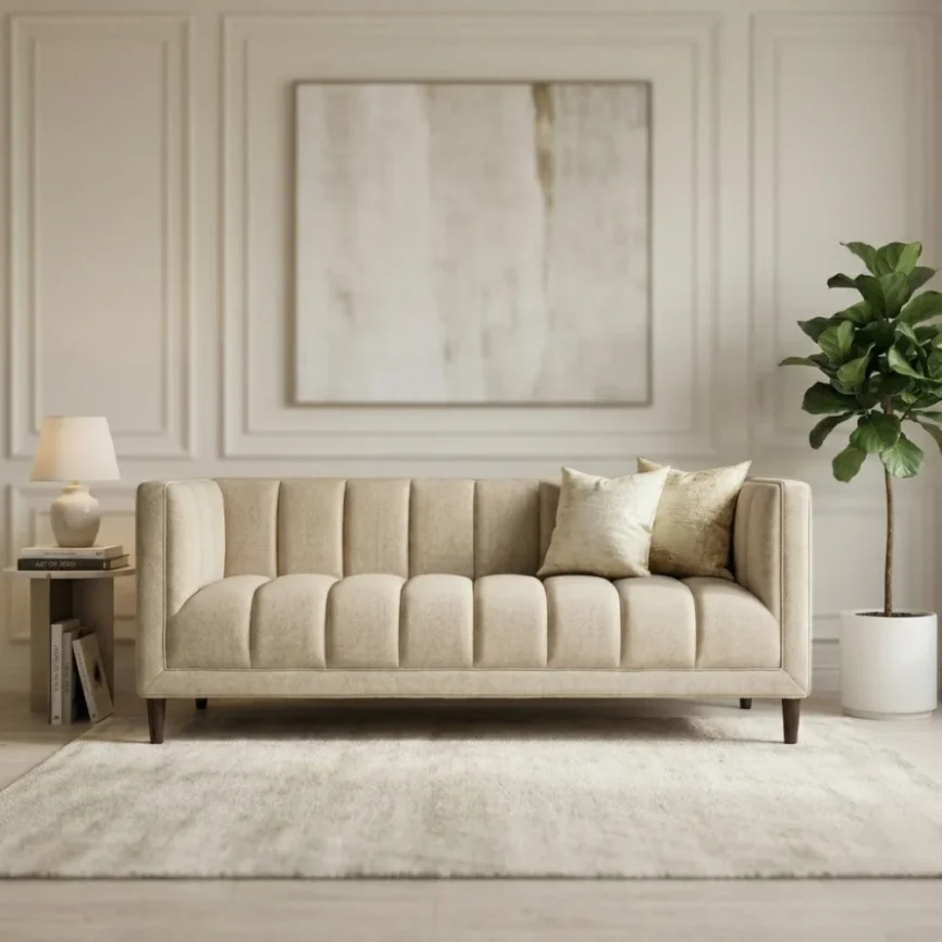 Fabric sofa