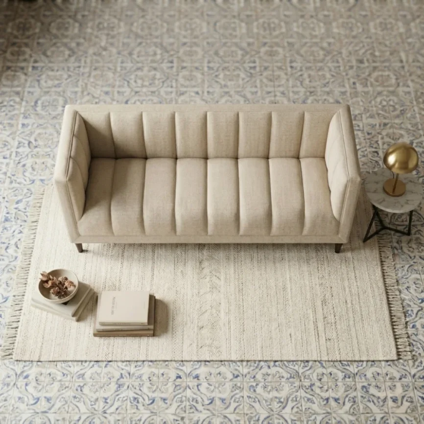 Fabric sofa