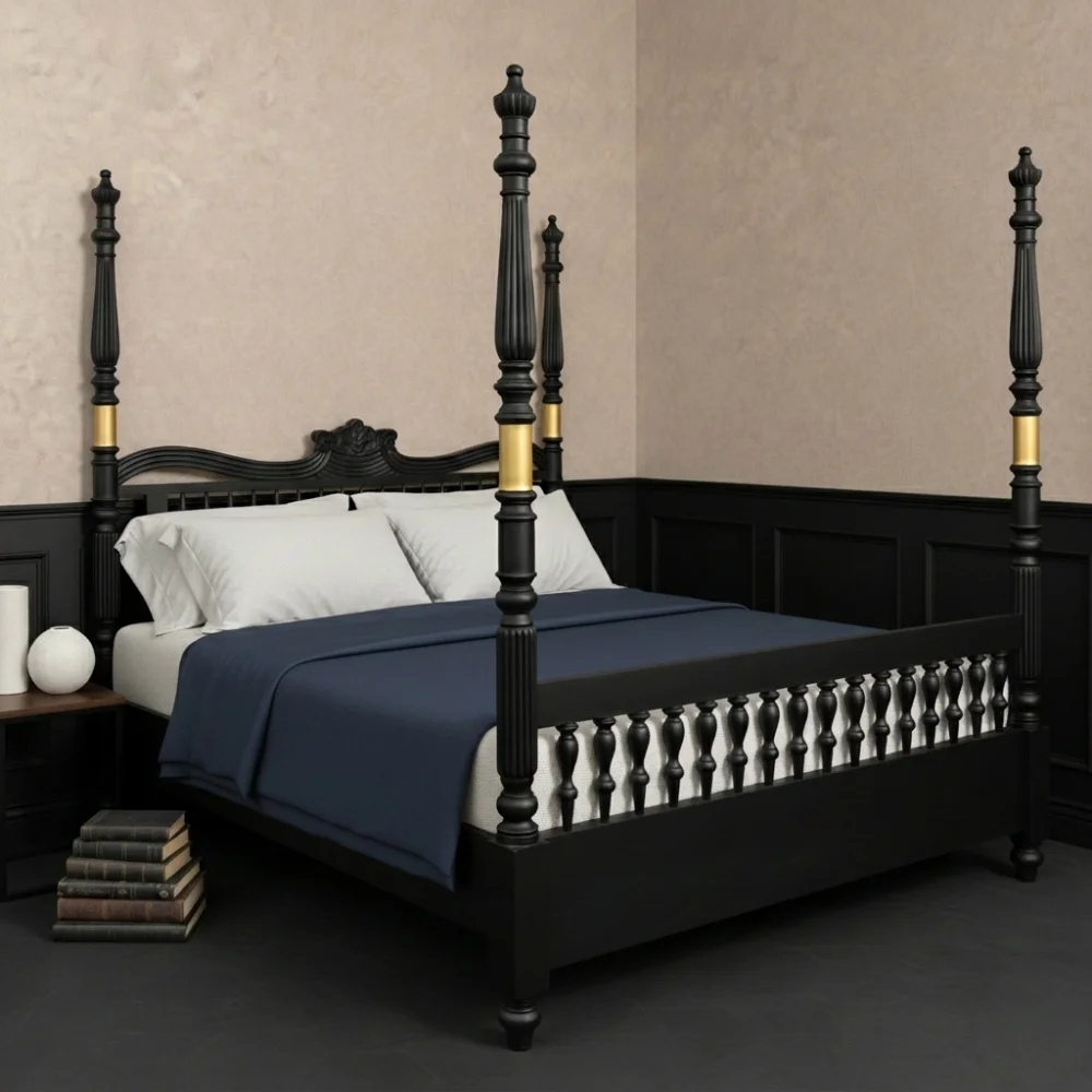 Four poster bed