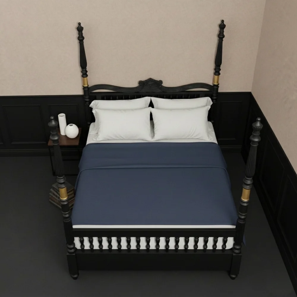 Four poster bed