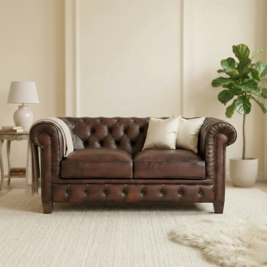 leather sofa