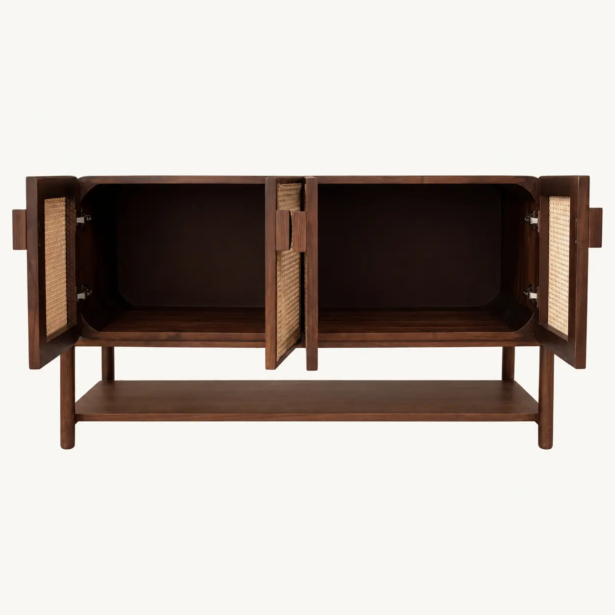Zaioraa valincia walnut brown sheesham wood Cane sideboard