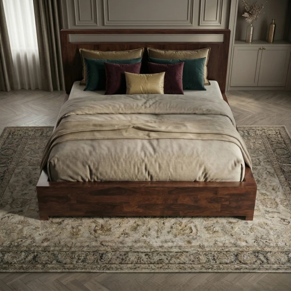 Wooden bed