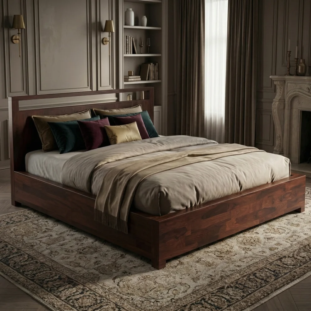 Wooden bed