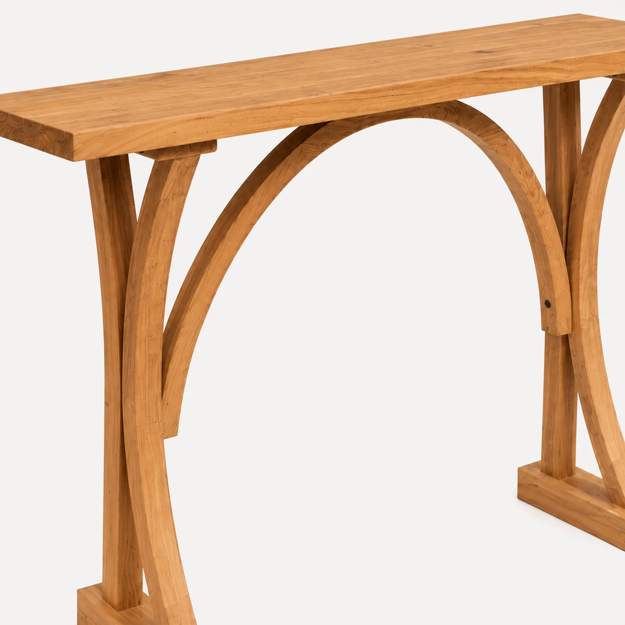 Zaioraa zebrano natural acacia wood console table