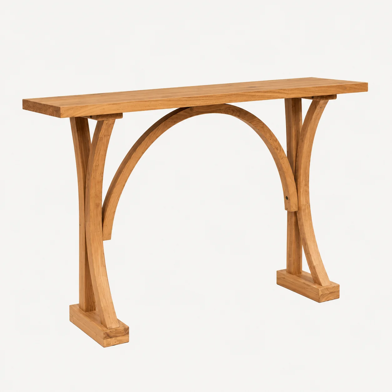 Zaioraa zebrano natural acacia wood console table