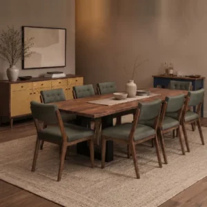 Solid wood dining tables and dining chairs for modern homes