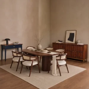 Solid wood dining tables and dining chairs for modern homes