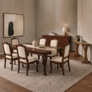 Solid wood dining tables and dining chairs for modern homes