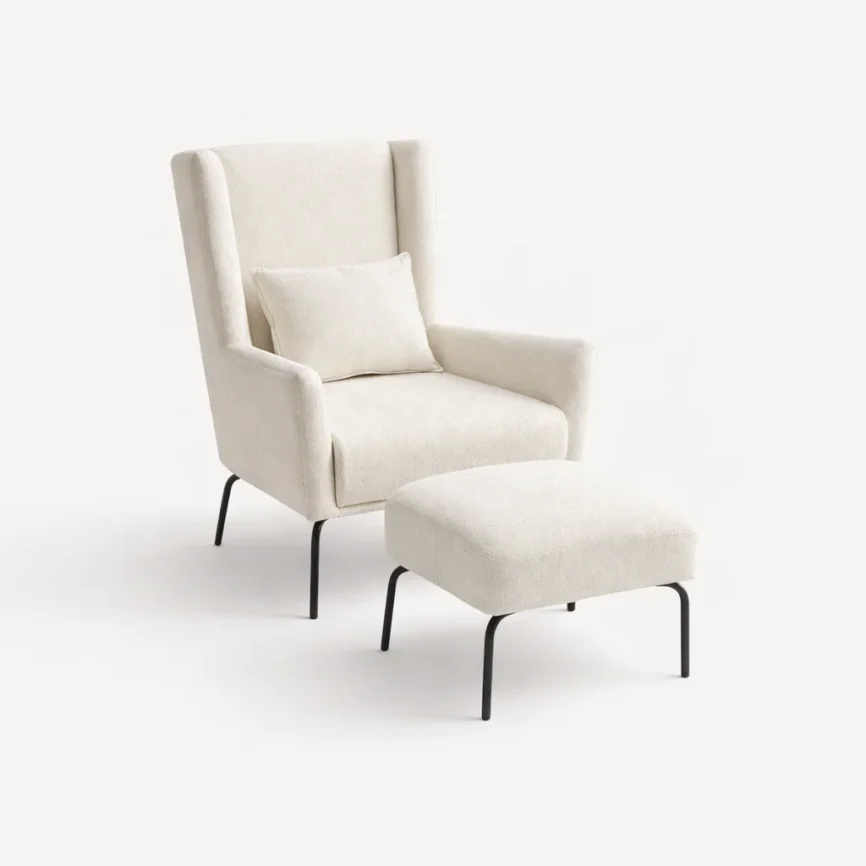 Wing chair white