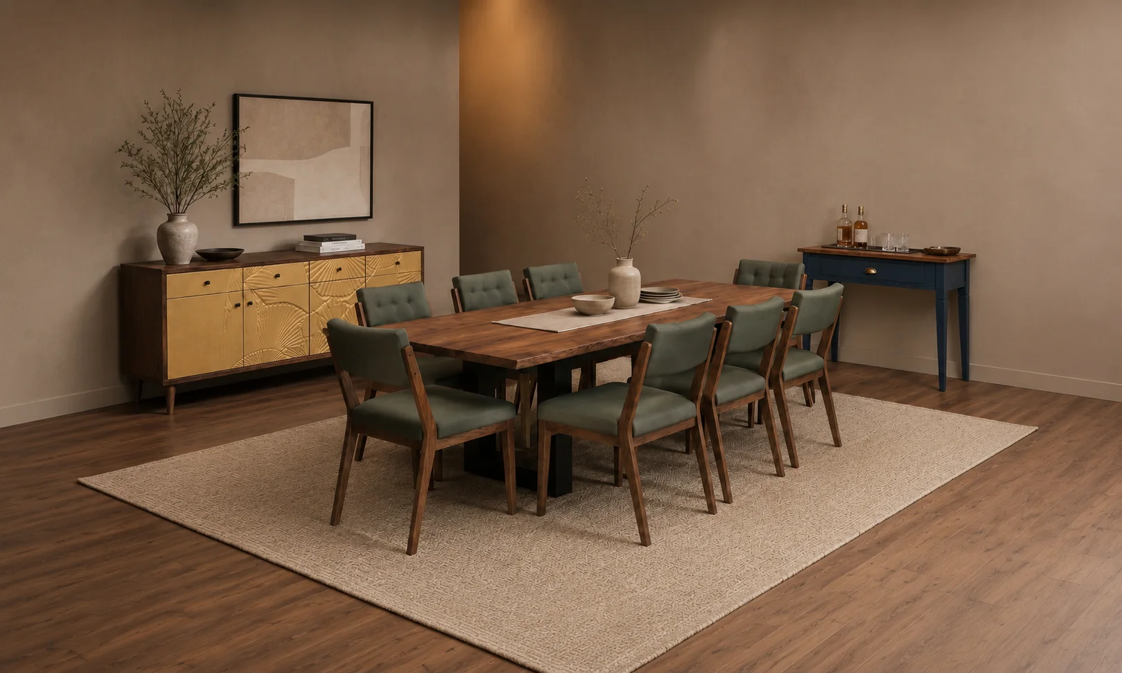 Solid wood dining tables and dining chairs for modern homes