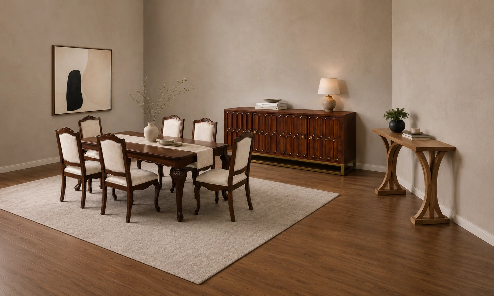 Solid wood dining tables and dining chairs for modern homes