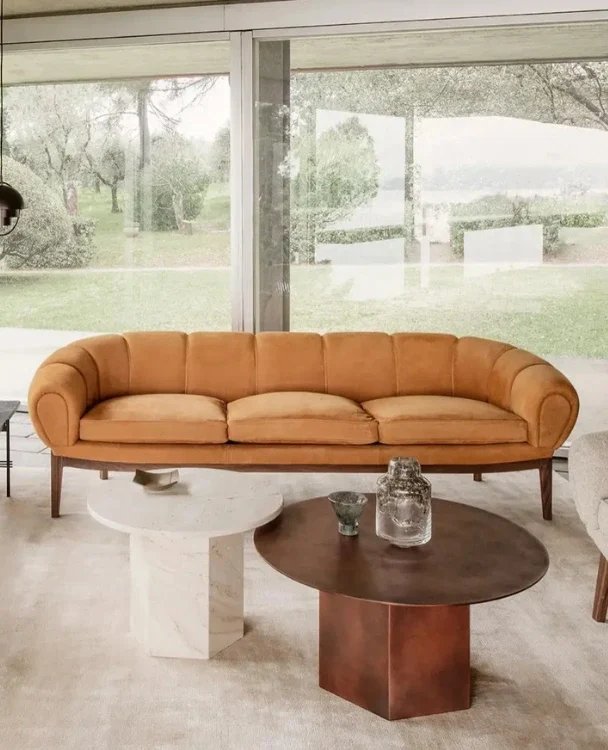 Luxury wooden sofa with premium fabric by Zaioraa