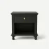 black nightstand front view