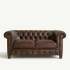 leather sofa front view