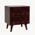 wooden nightstand right view